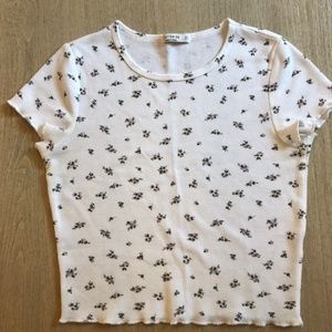 Floral Cotton On Cropped Shirt (S)